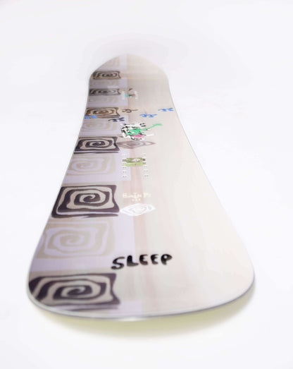 Sleep Humble Pi Snowboard 152 with unique design and MegaPow shape for precision and flow, featuring Triple Powered™ Core.