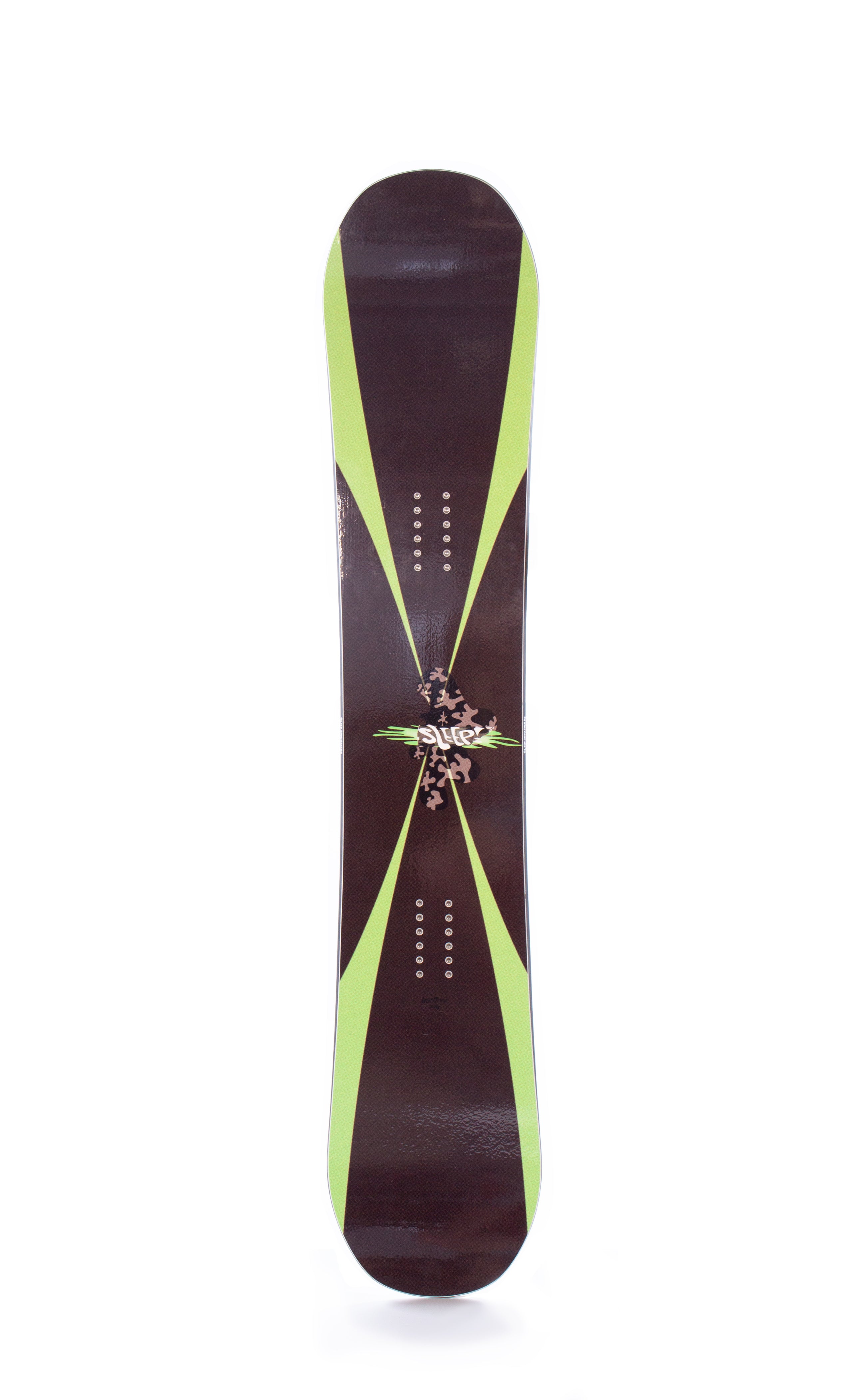 Sleep Amplitude Snowboard 158 with stiffer core and LOPRO Flat Camber for stability and power on all terrain.