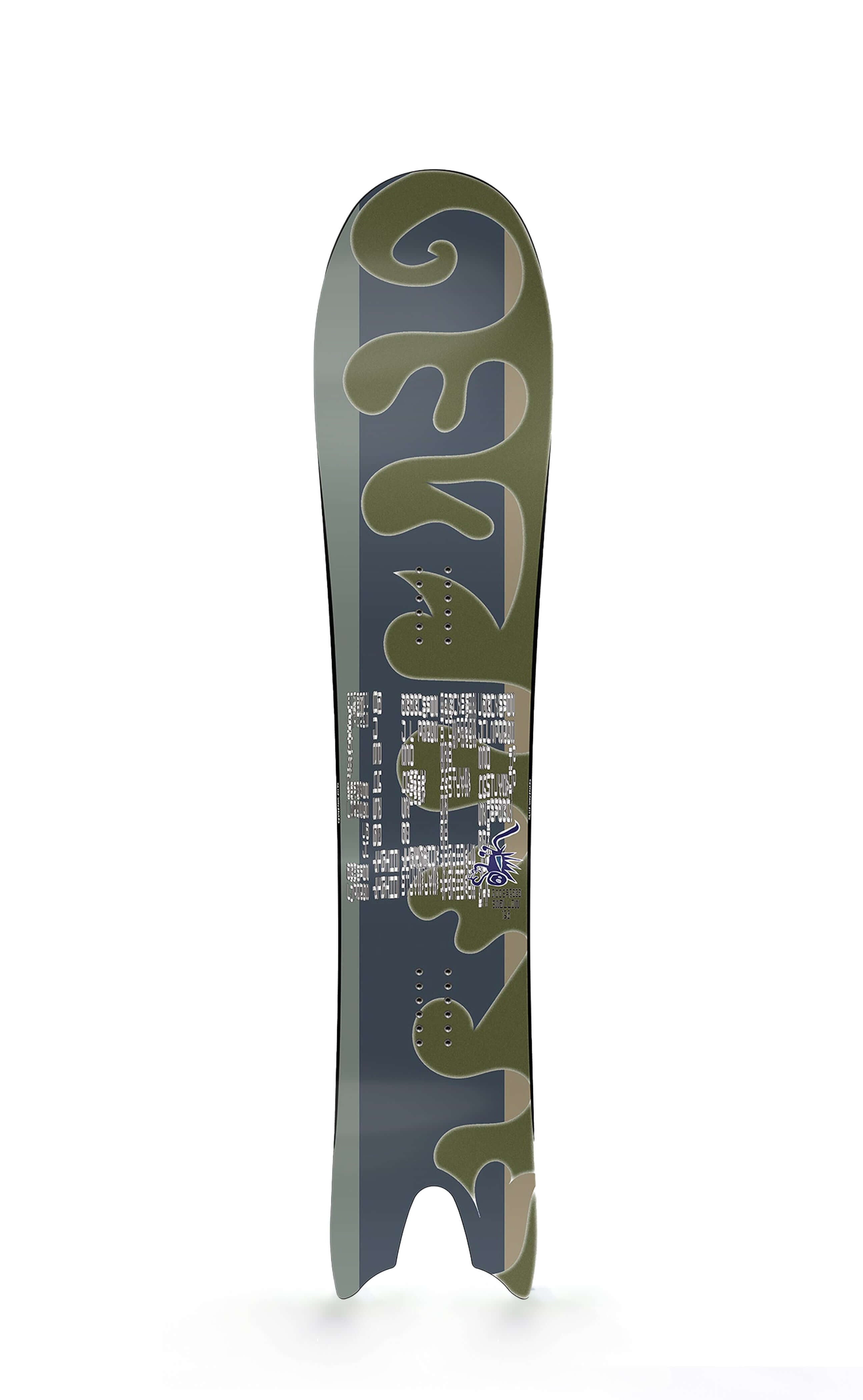 Sleep Goosfraba Swallow Snowboard 156 with unique graphic design for versatile snowboarding.