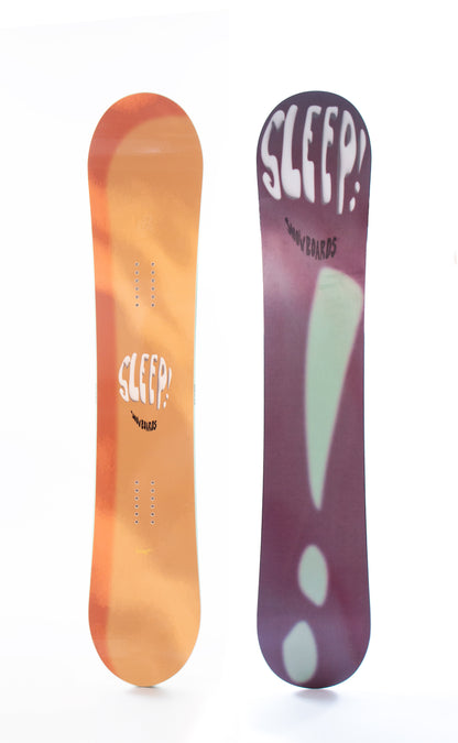 Sleep Jibby Snowboard 147 with vibrant graphics, designed for freestyle and all-mountain performance.