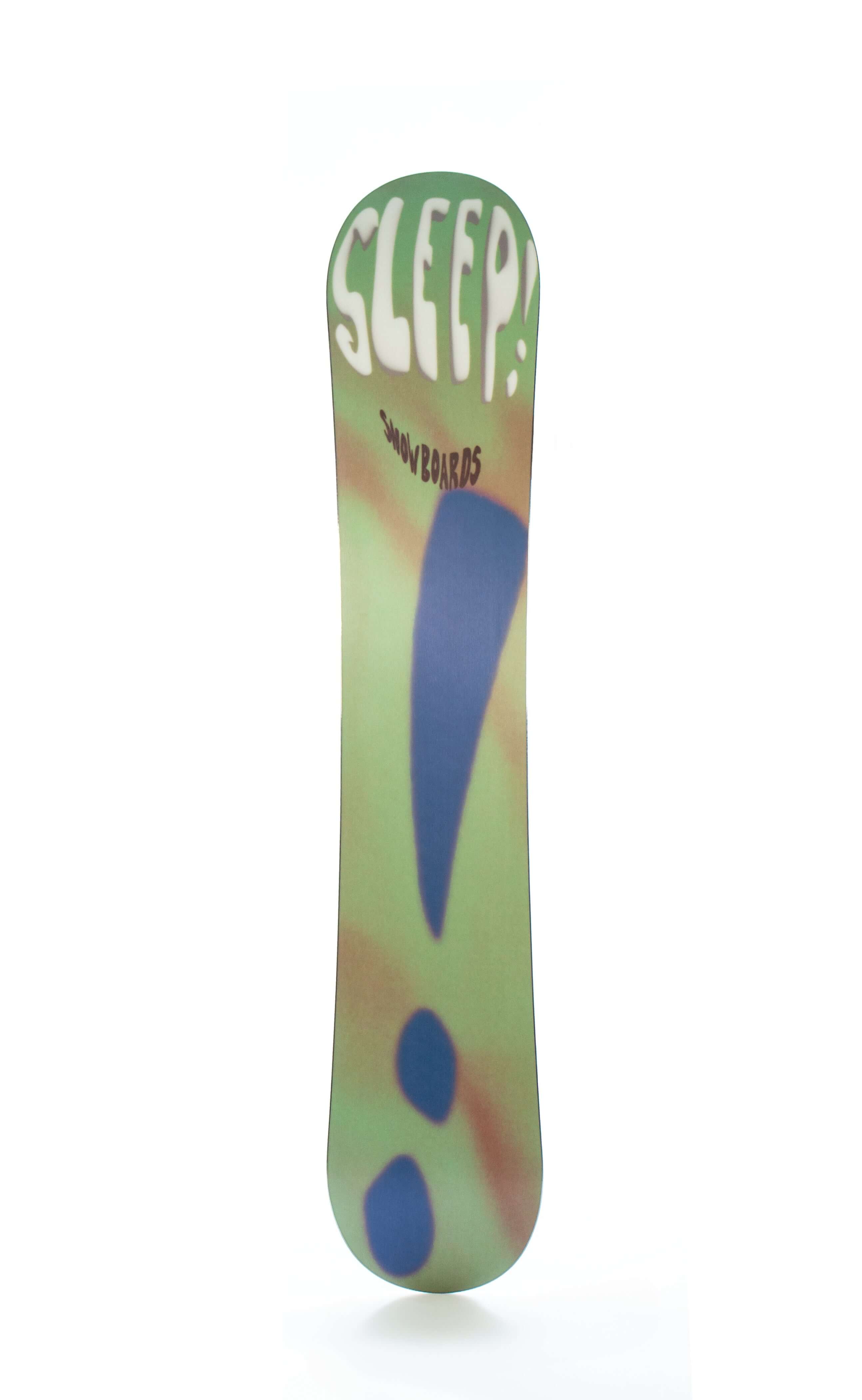 Sleep Jibby Snowboard 153 with vibrant design, perfect for all-mountain freestyle and jibbing performance.